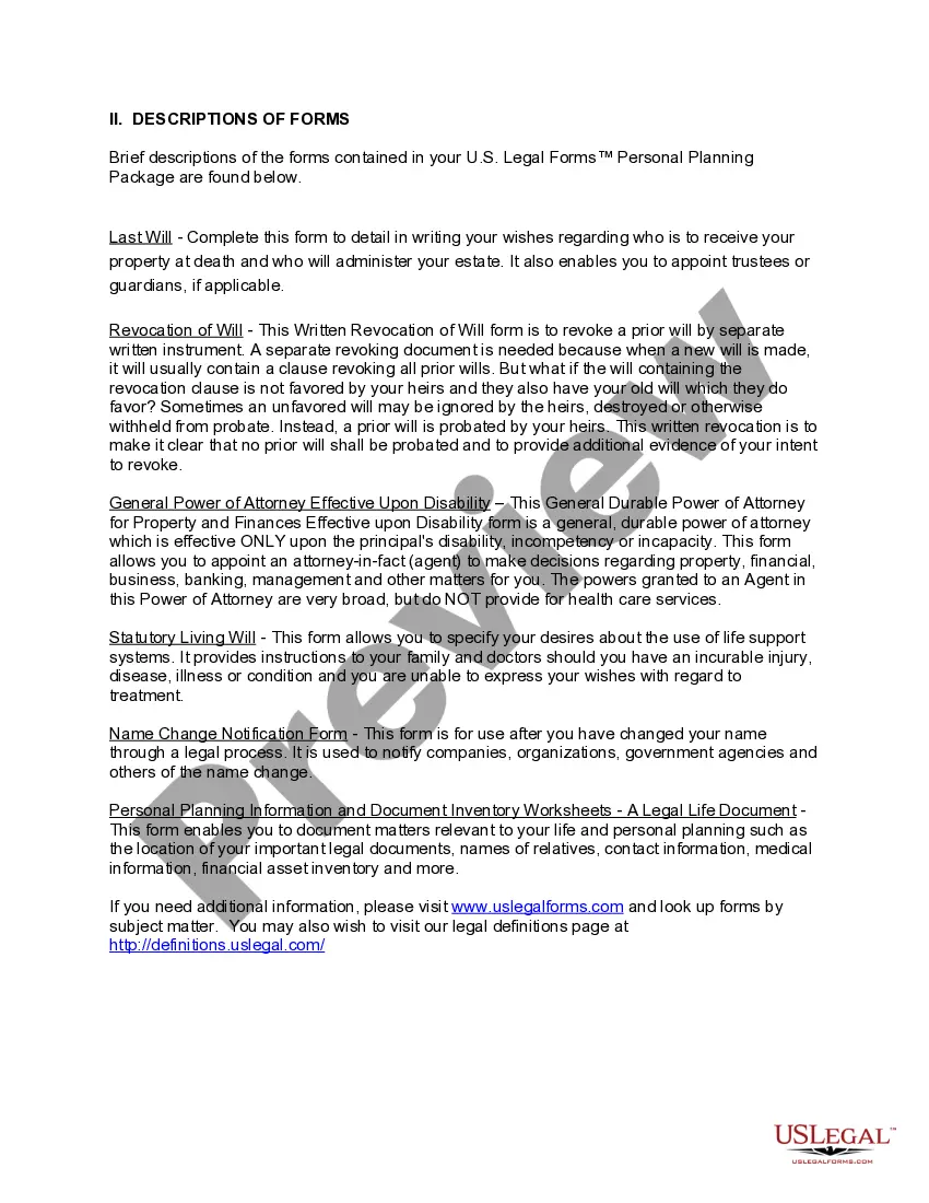 Preview Kansas Newly Divorced Individuals Package