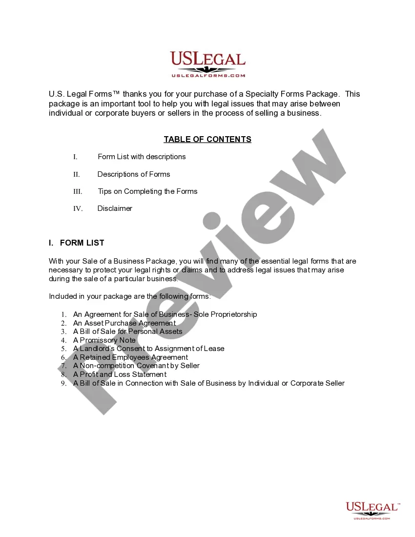 Get Kansas Sale of a Business Package Preview Kansas Sale of a Business Package
