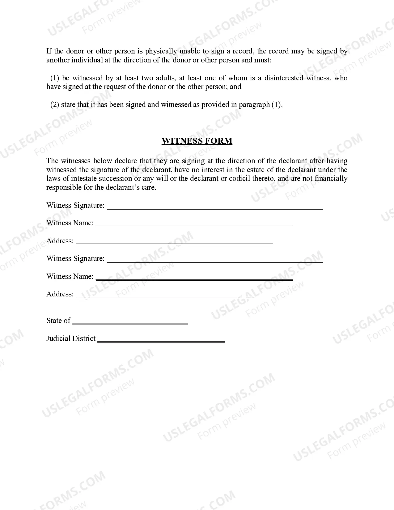 Preview Revised Uniform Anatomical Gift Act Donation