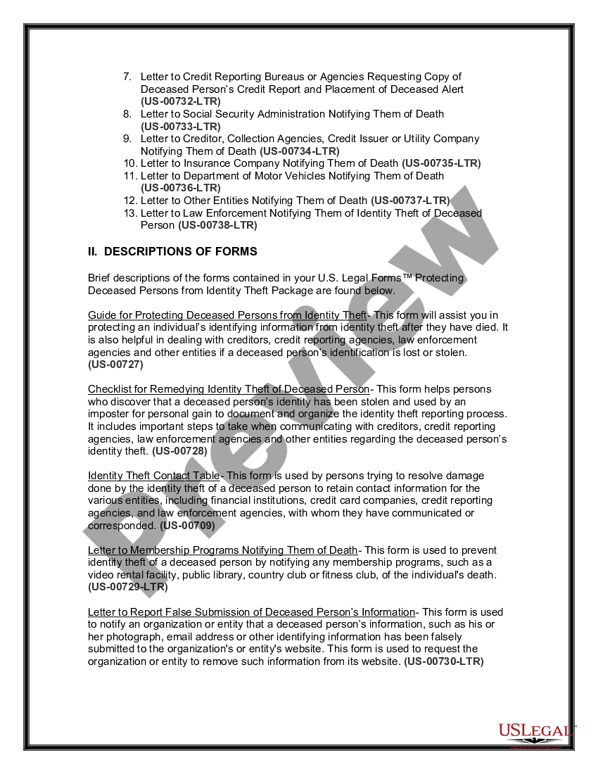 page 2 Protecting Deceased Persons from Identity Theft preview