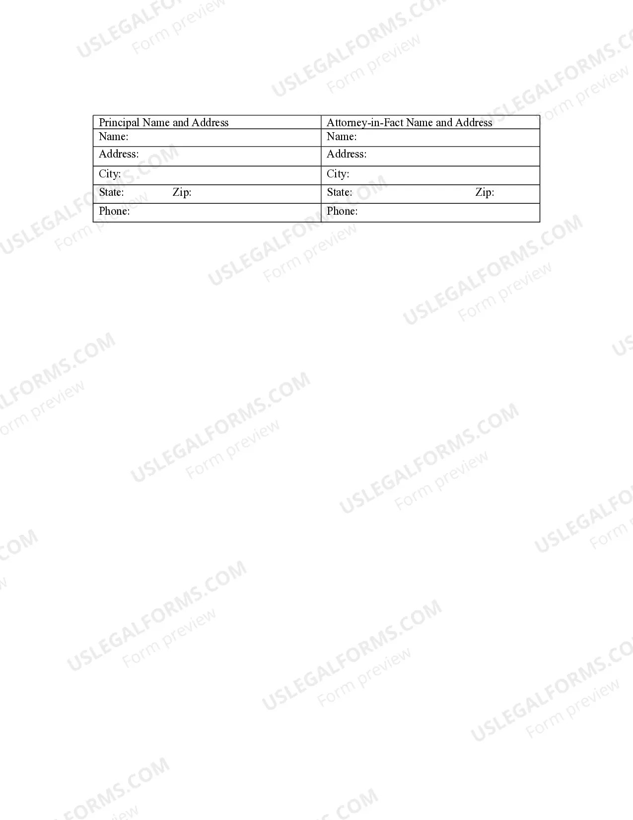 Preview Special Durable Power of Attorney for Bank Account Matters