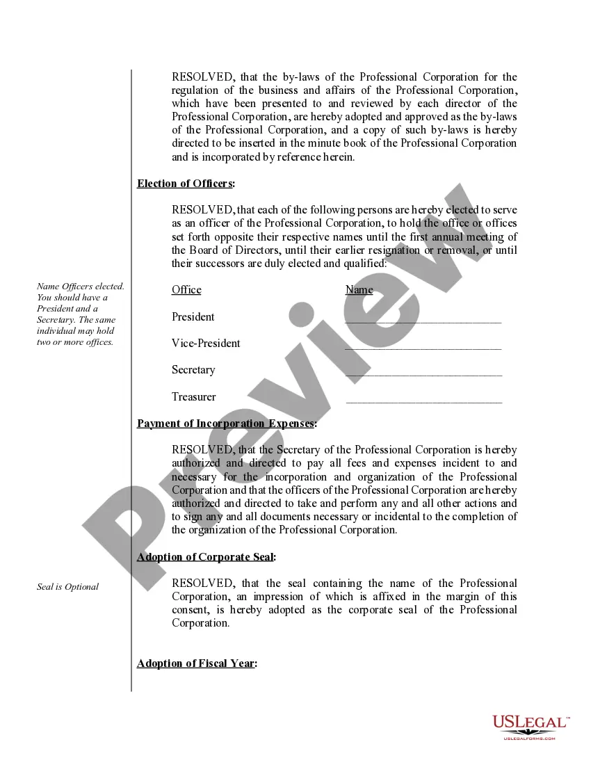 Get Sample Organizational Minutes for a Kansas Professional Corporation Preview Sample Organizational Minutes for a Kansas Professional Corporation