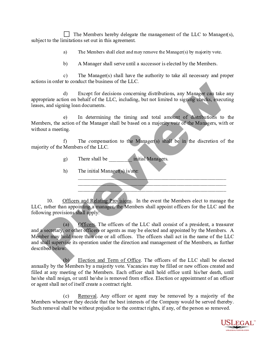 page 3 Sample Operating Agreement for Professional Limited Liability Company PLLC preview
