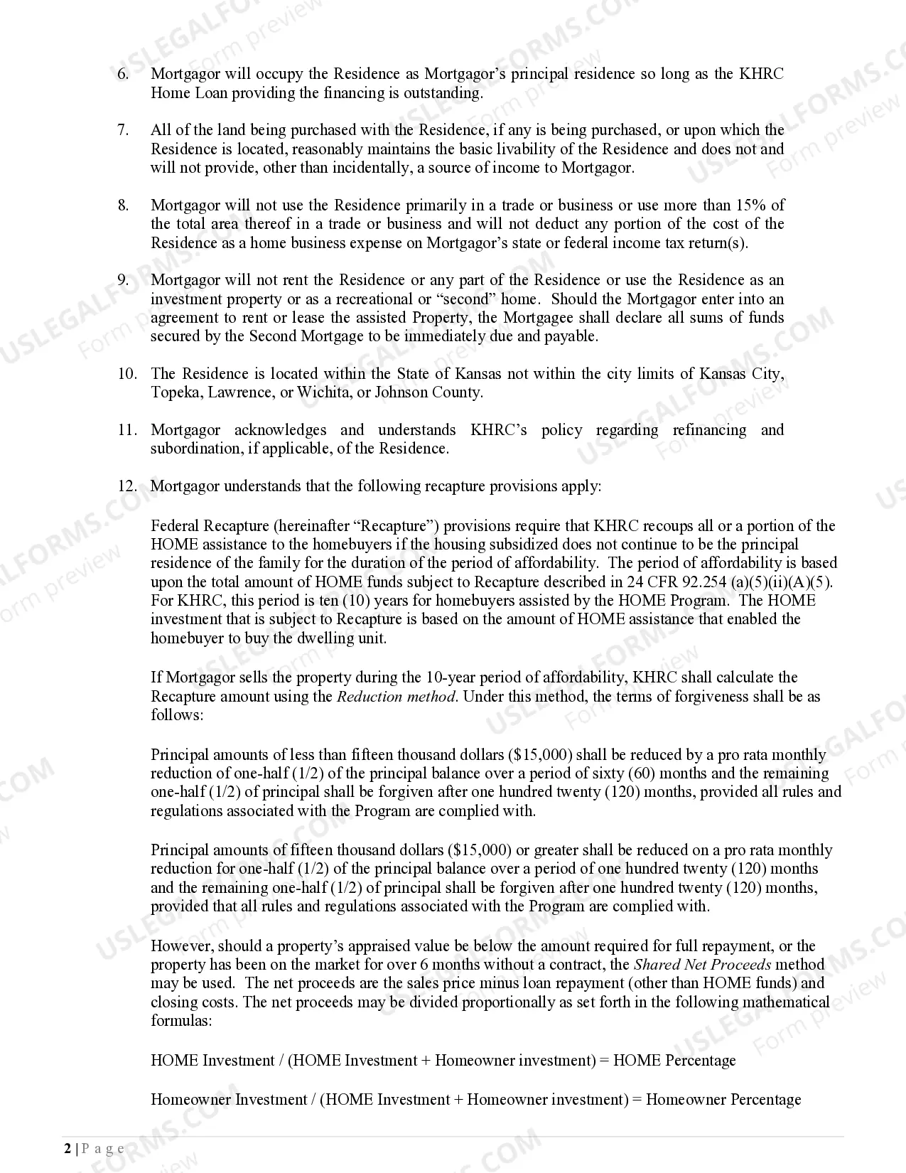 Preview Affidavit of Home Buyer