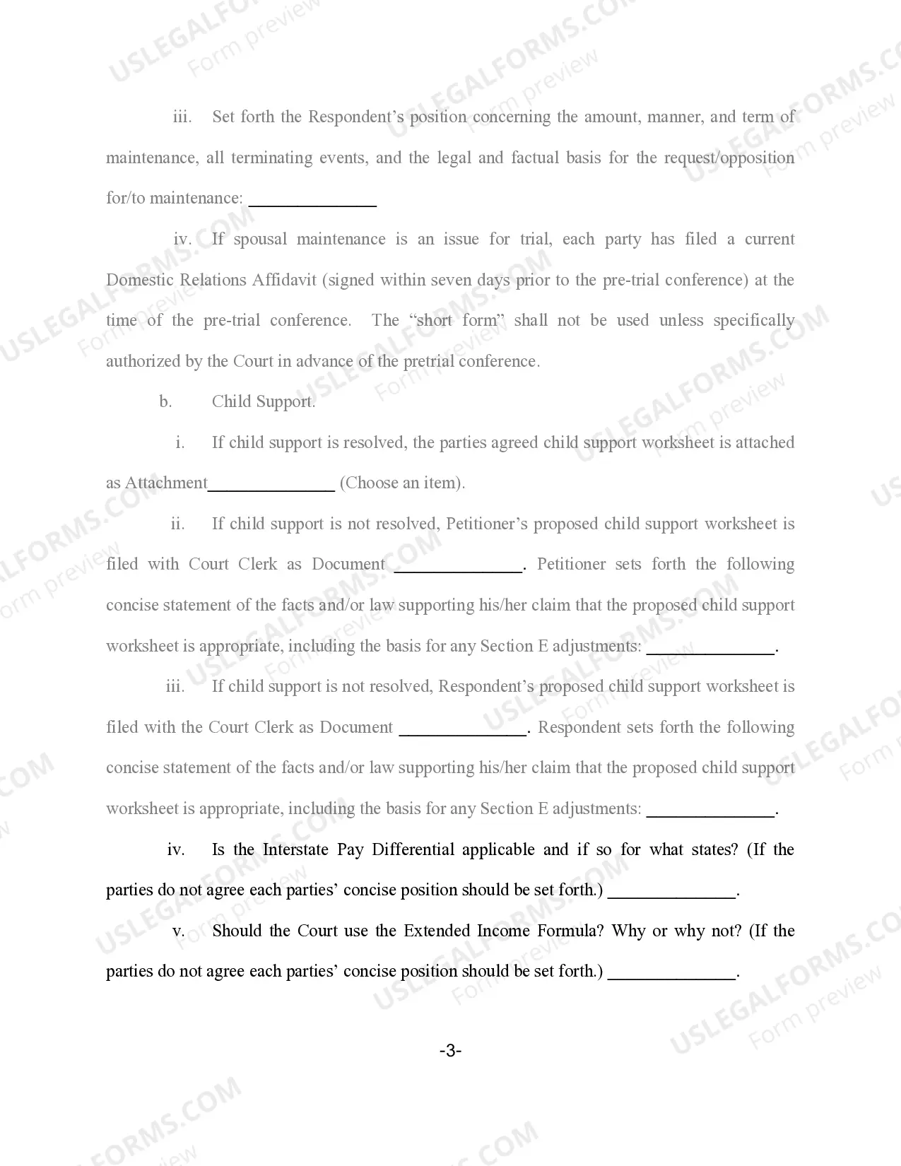 Preview Pretrial Order