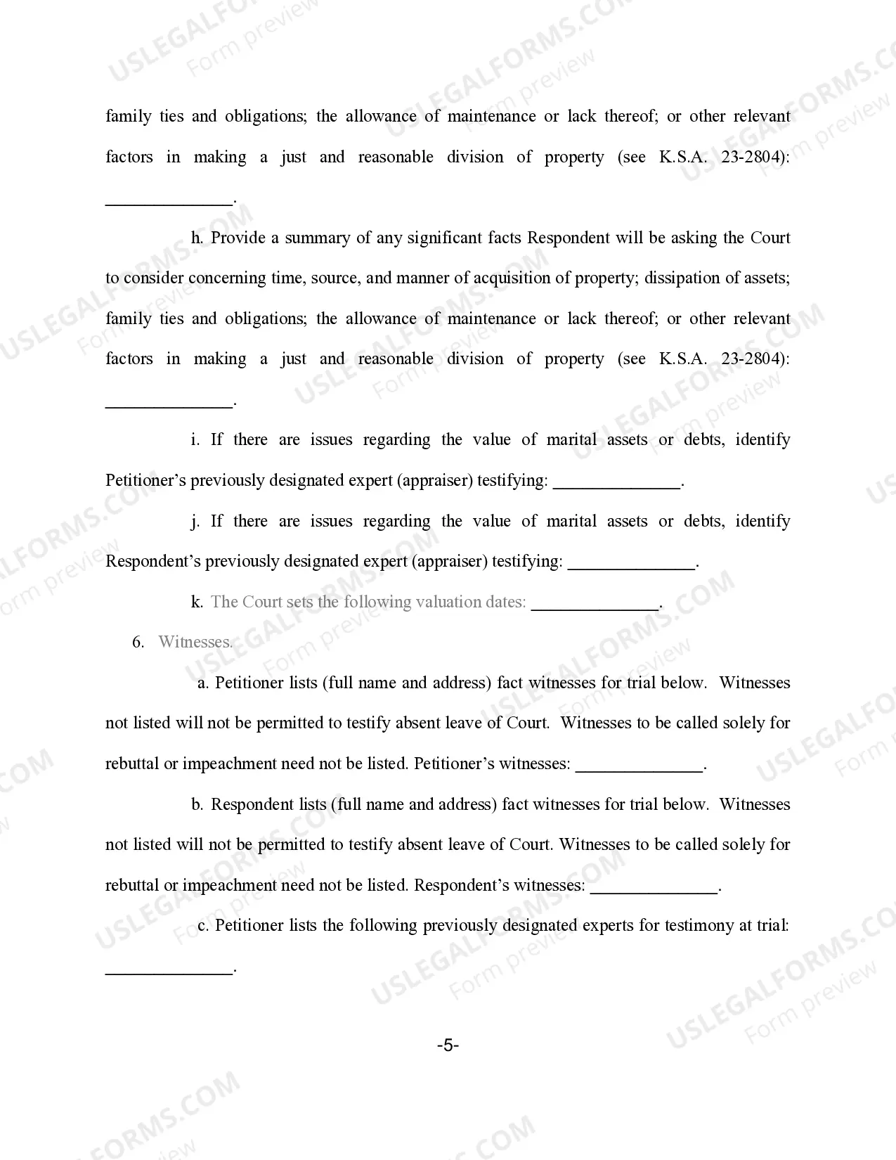 Preview Pretrial Order