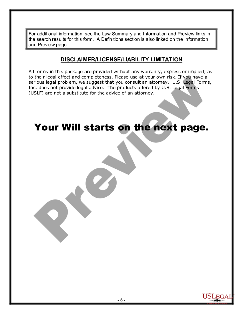 Kansas Legal Last Will and Testament Form for Single Person with Adult