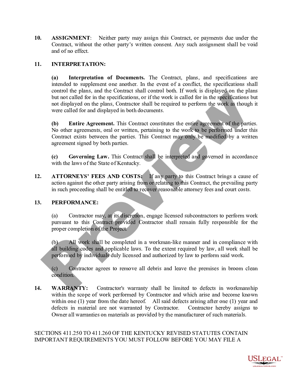 page 2 Trim Carpenter Contract for Contractor preview