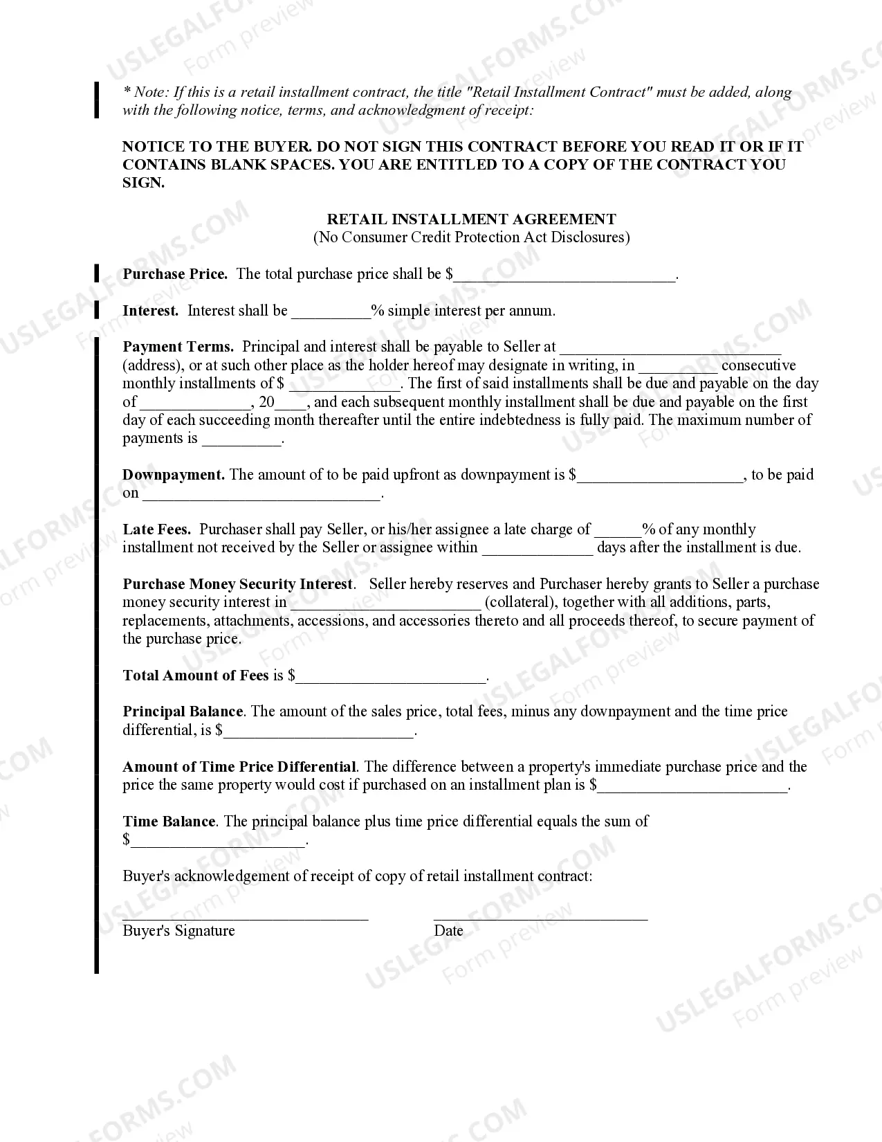 Preview Excavator Contract for Contractor