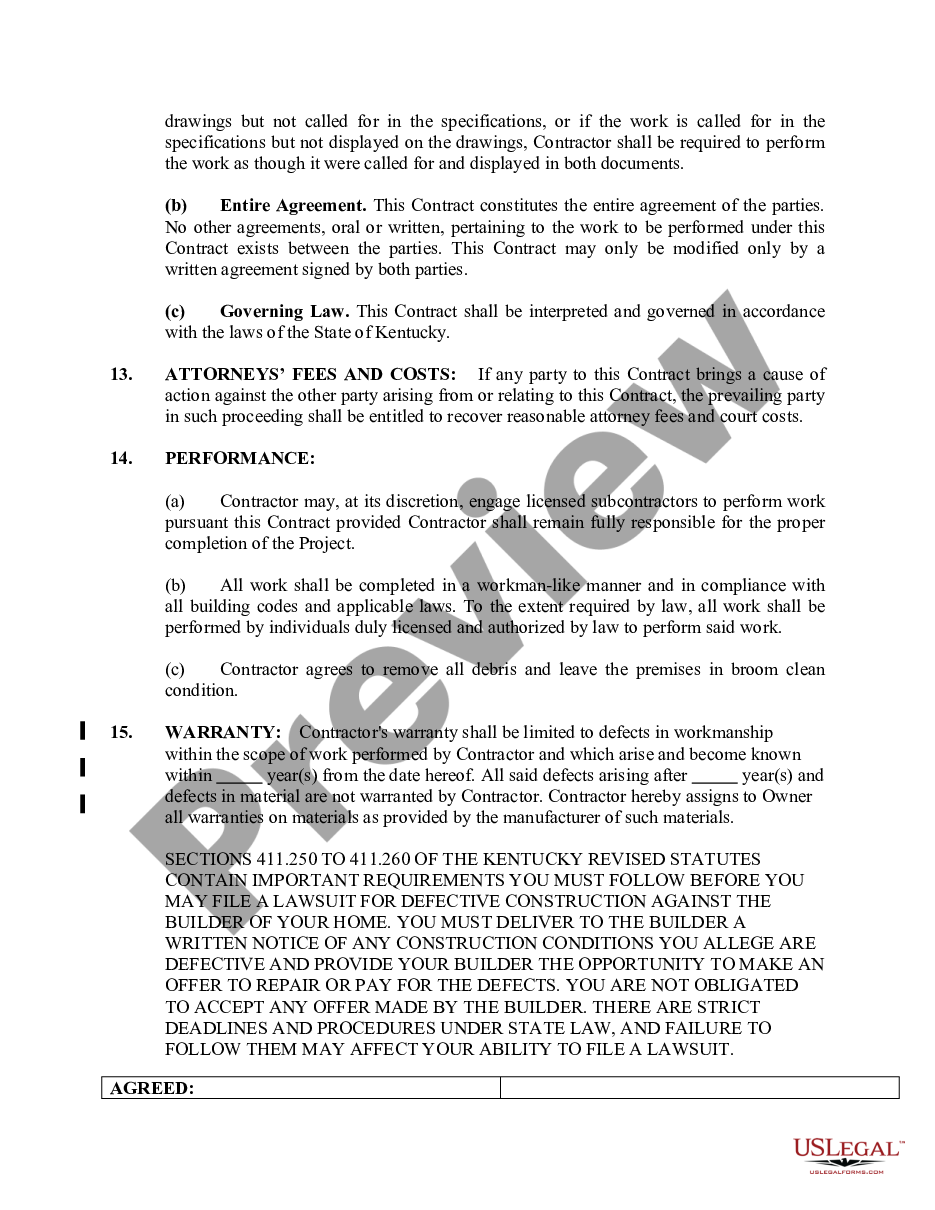 page 3 Siding Contract for Contractor preview