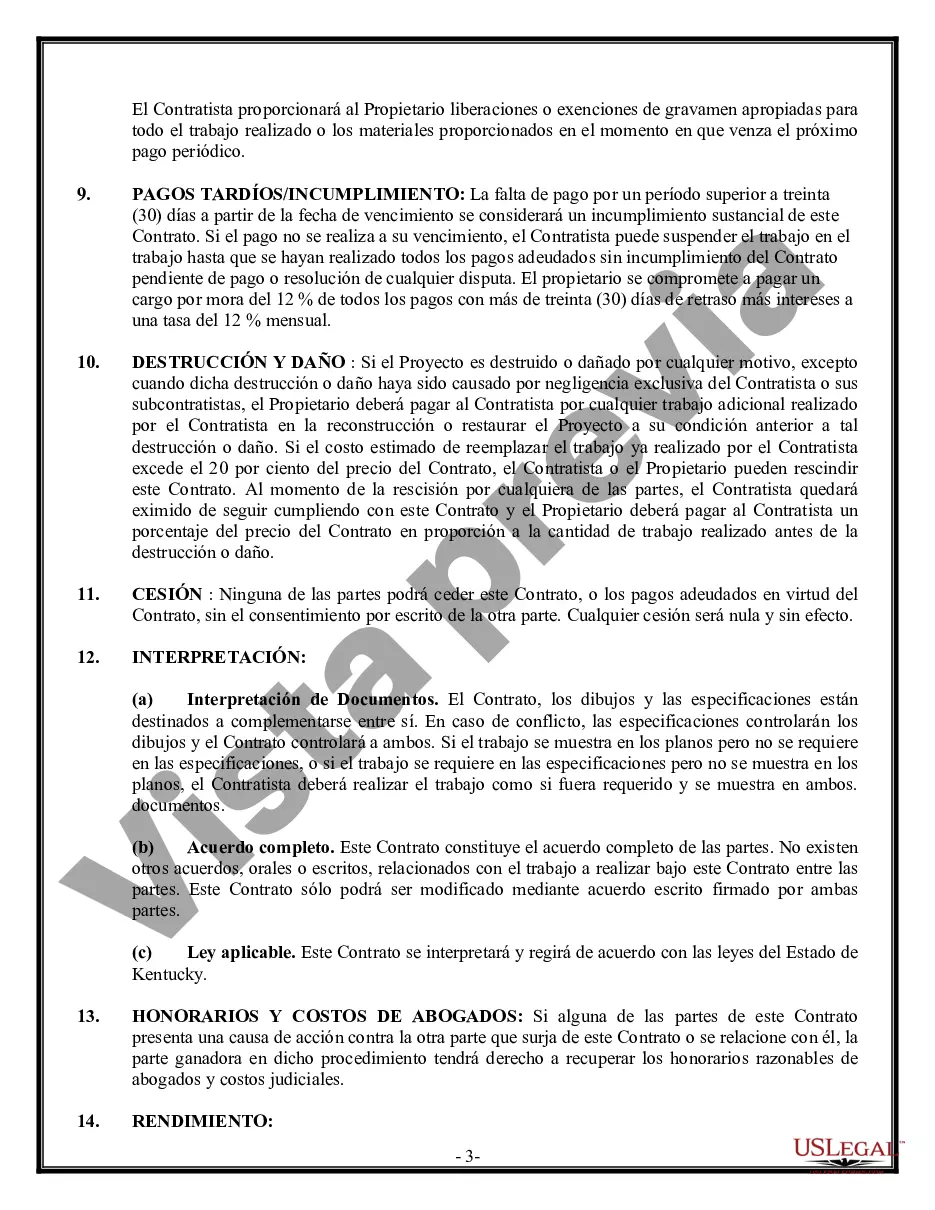 Preview Contrato de paneles de yeso de yeso para contratista