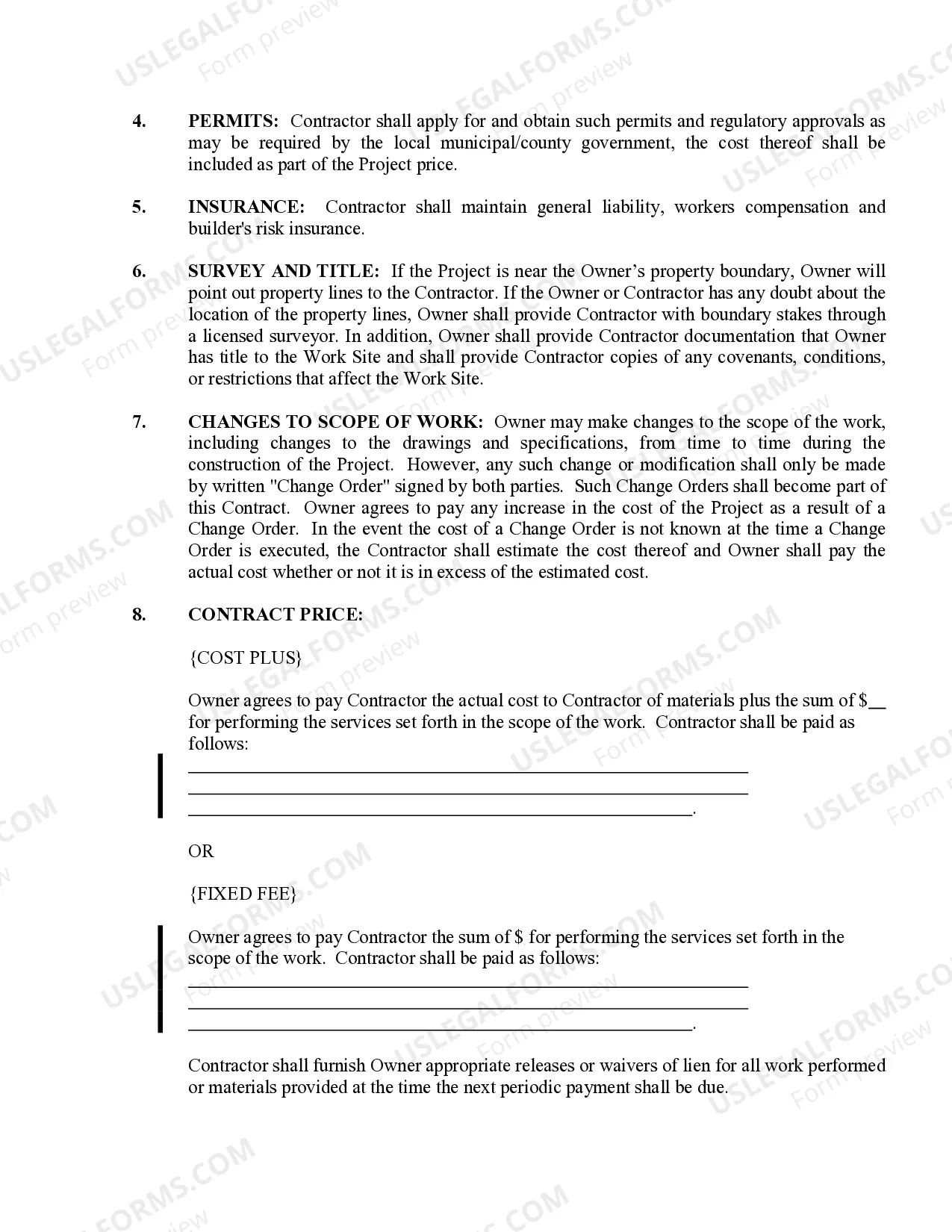 Preview Sheetrock Drywall Contract for Contractor