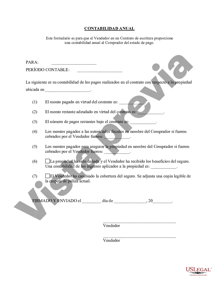 Preview Contrato de Escrituración Estado Contable Anual del Vendedor