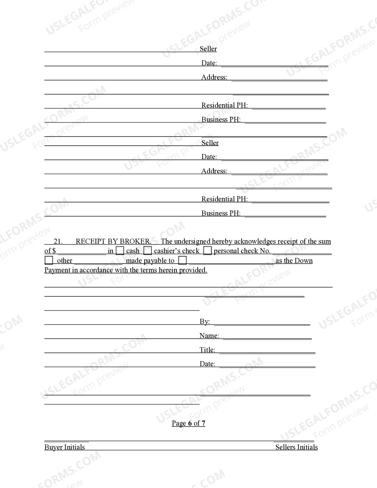 Preview Contract to Purchase at Public Auction