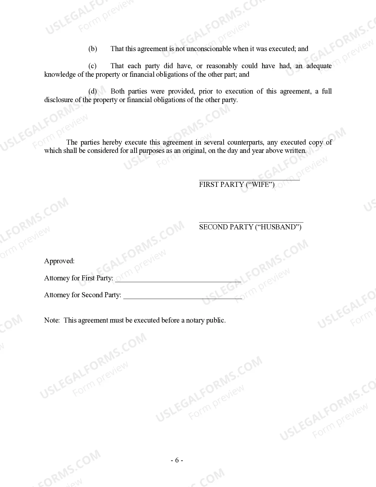 Preview Kentucky Prenuptial Premarital Agreement without Financial Statements