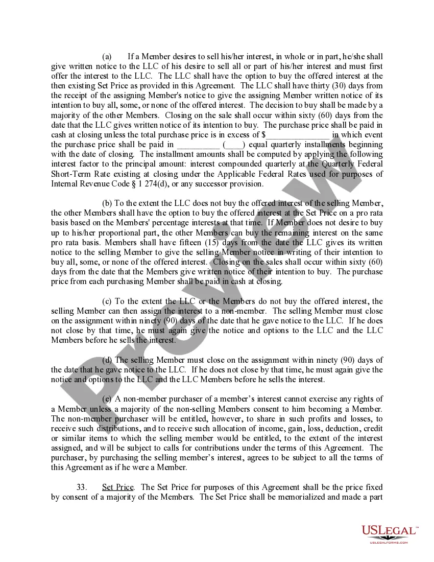 Get Limited Liability Company LLC Operating Agreement Preview Limited Liability Company LLC Operating Agreement