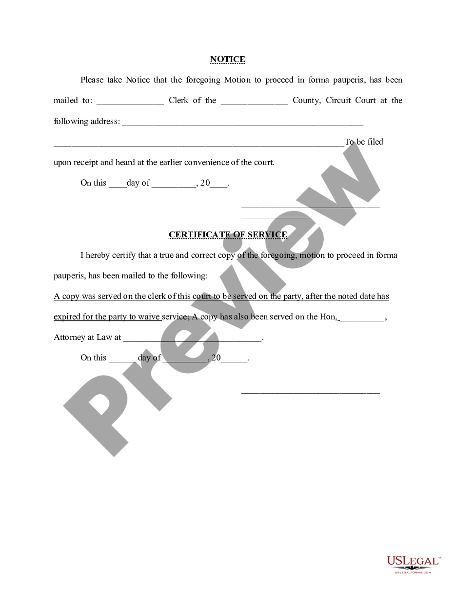 kentucky-notice-motion-to-proceed-forma-pauperis-us-legal-forms