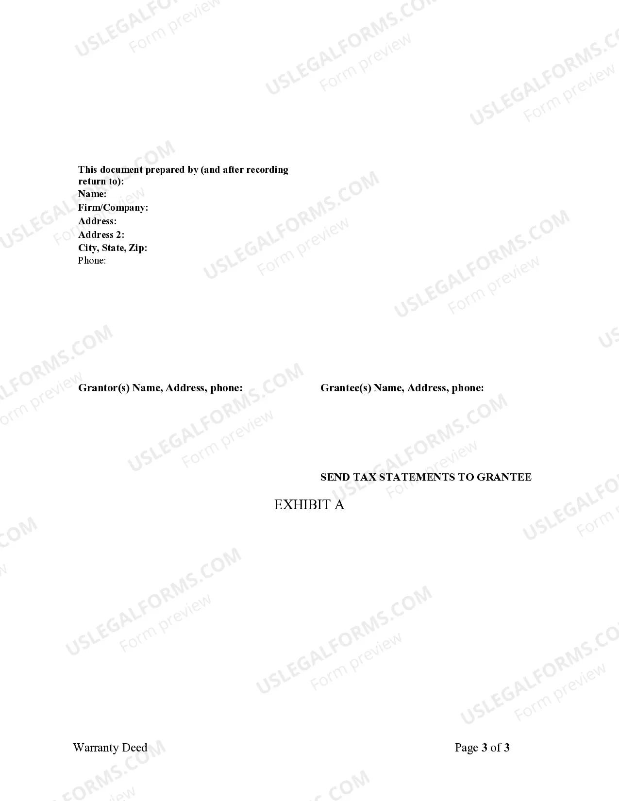 Preview Warranty Deed from Corporation to Individual