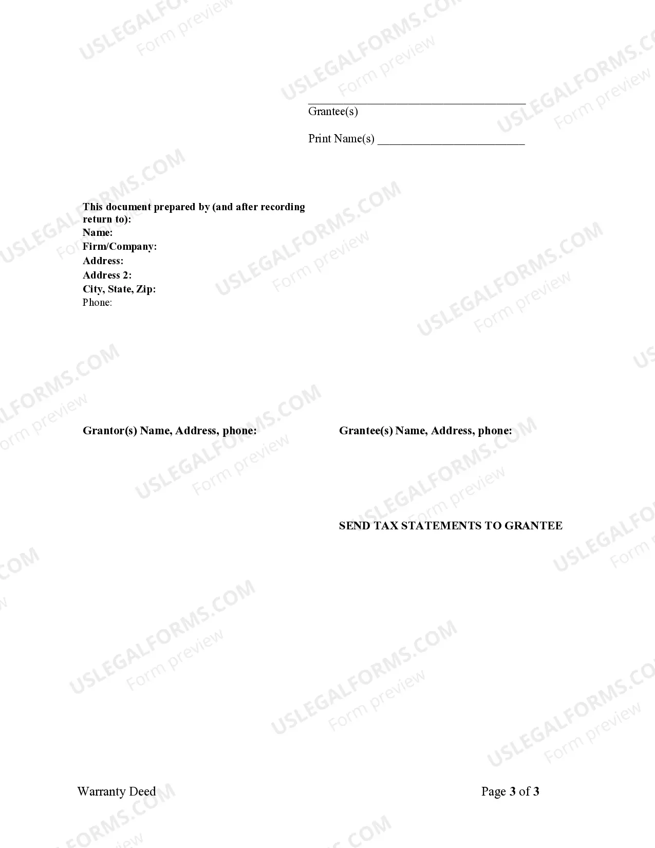 Preview Warranty Deed from Corporation to Two Individuals