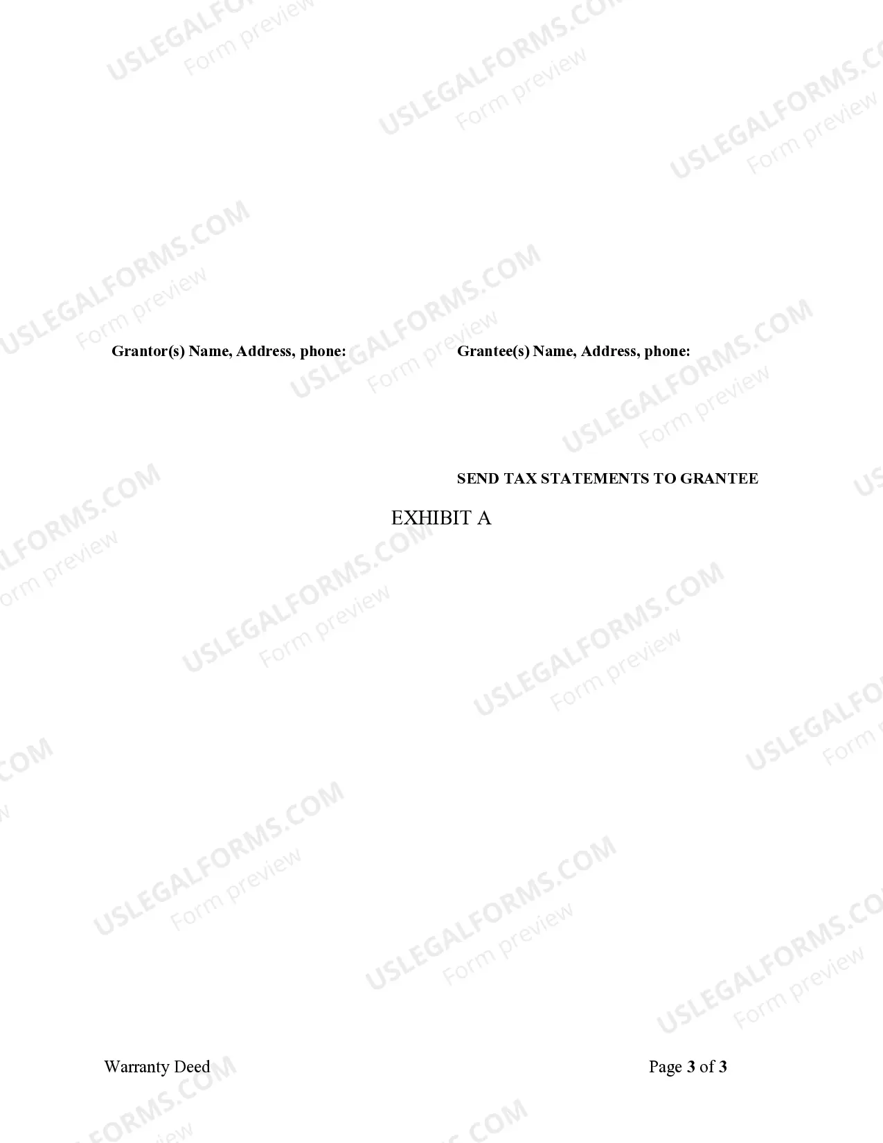 Preview Warranty Deed from Individual to a Trust