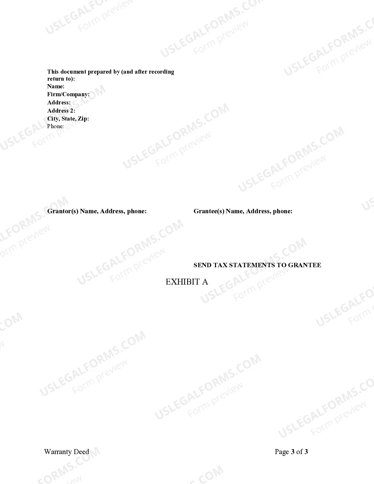 Preview Warranty Deed from Husband to Himself and Wife