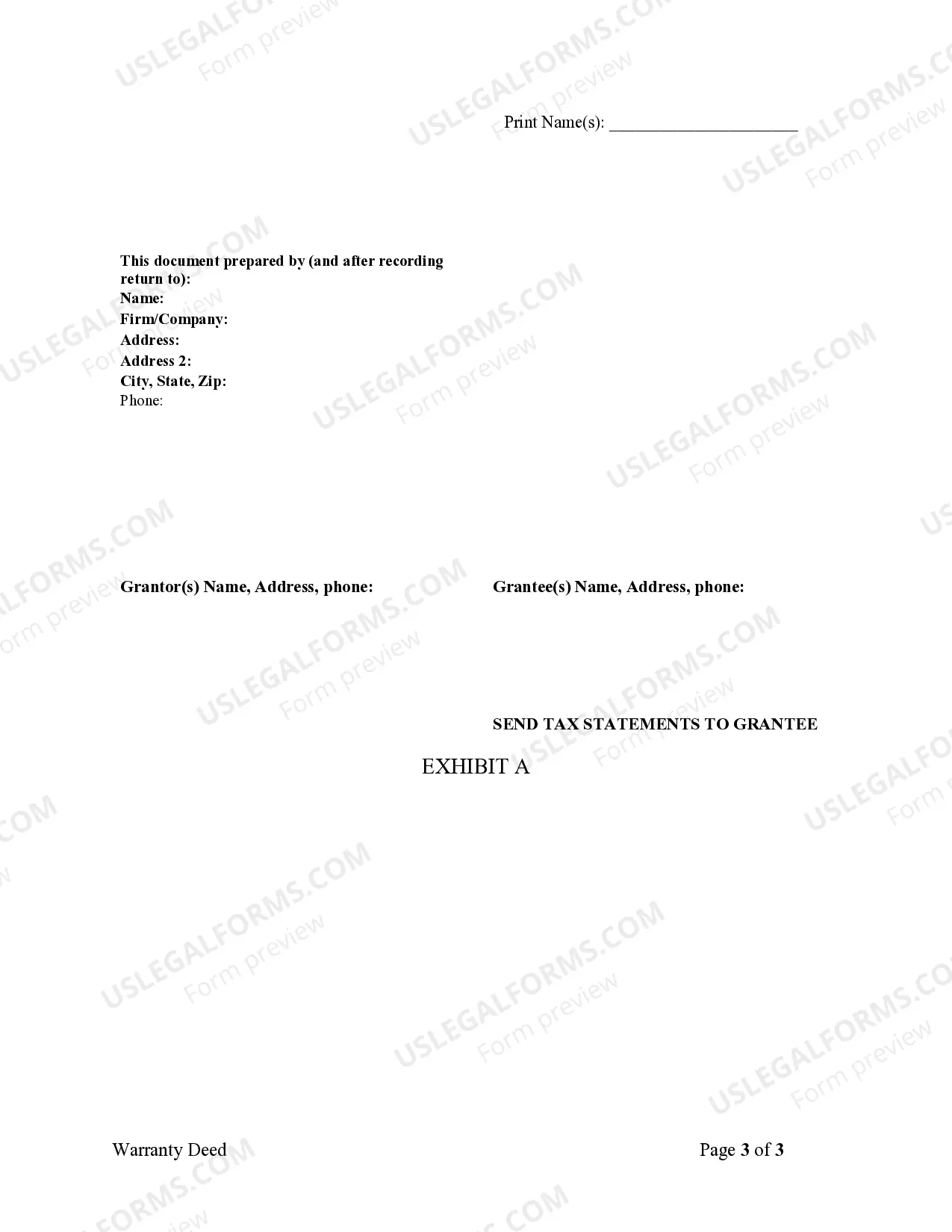 Preview Warranty Deed from Husband and Wife to an Individual