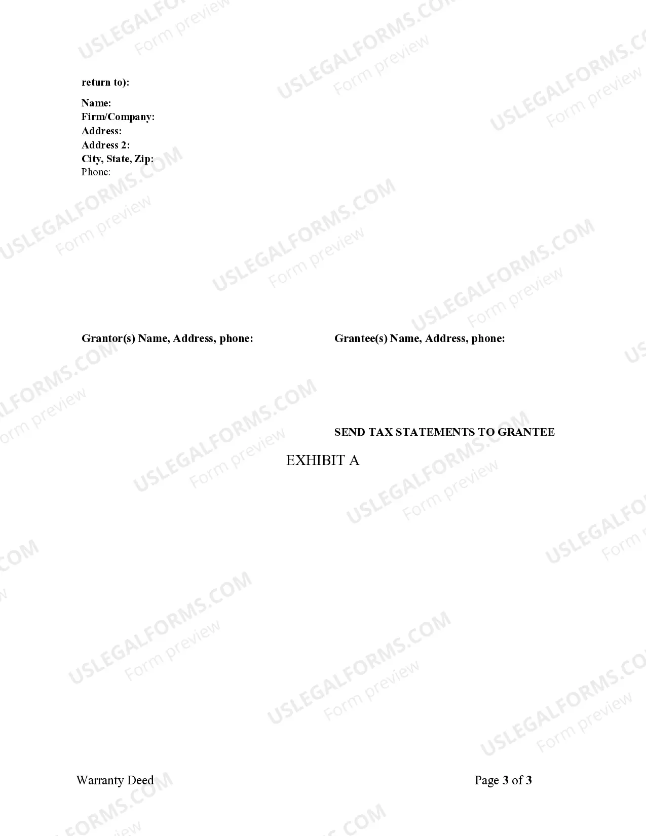 Preview Warranty Deed from Individual to Individual