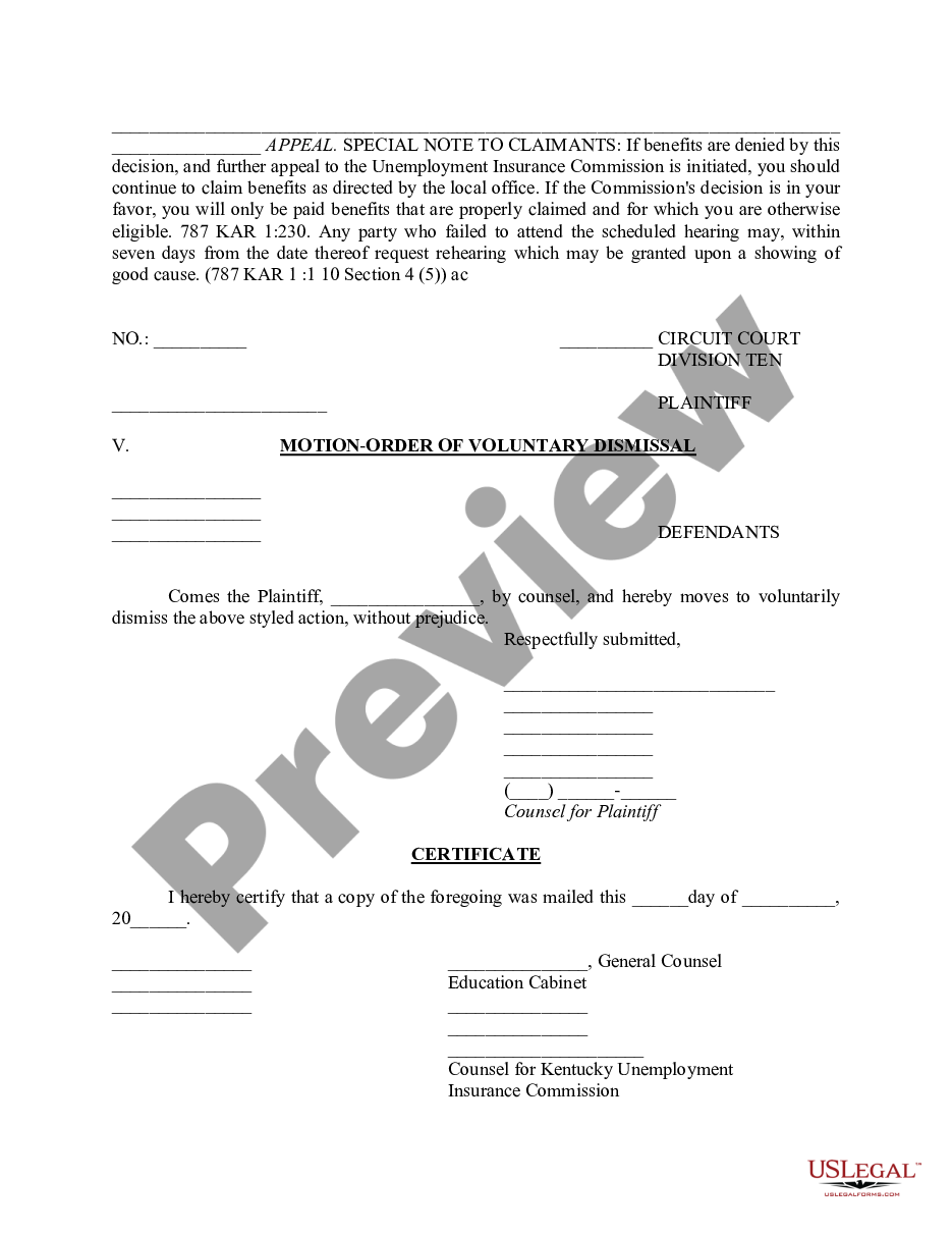 page 9 Order Of Voluntary Dismissal preview