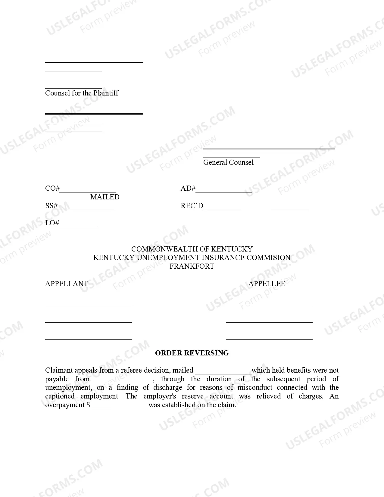 Preview Order Of Voluntary Dismissal