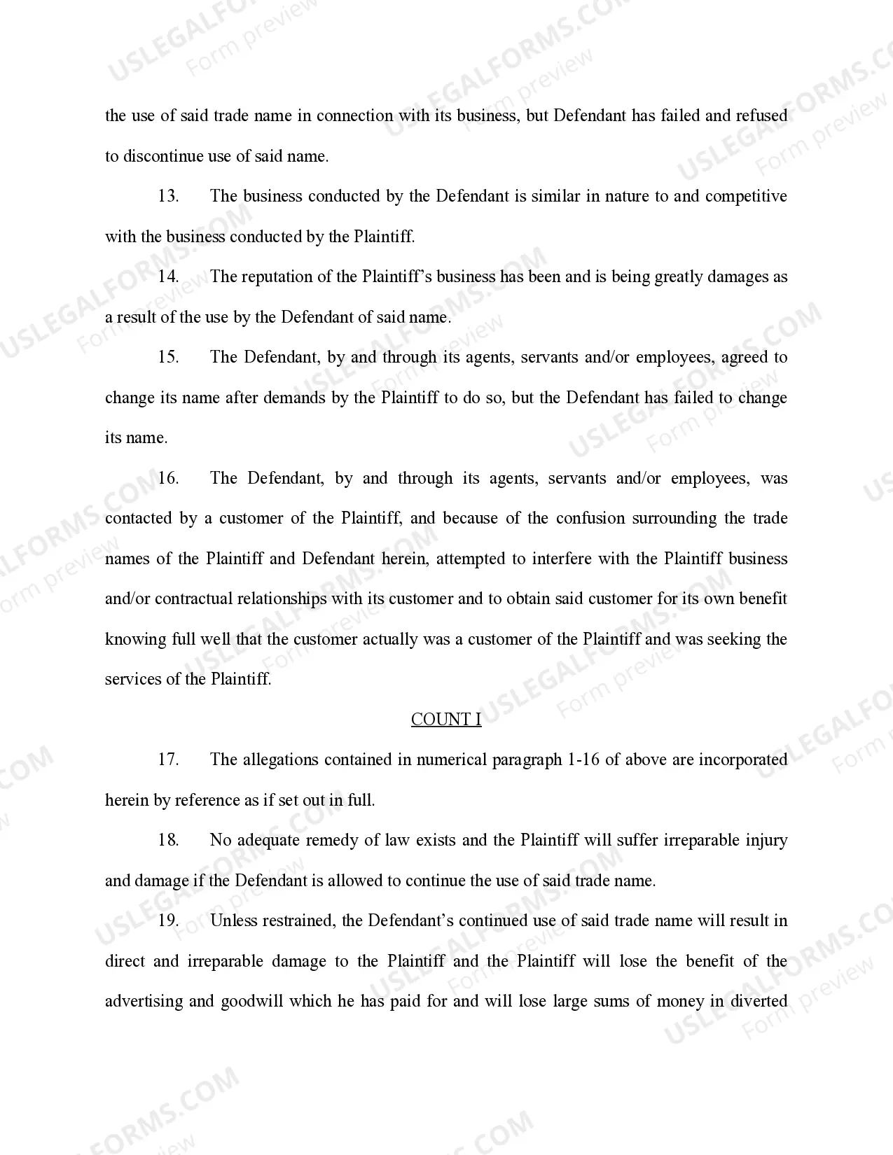 Preview Verified Complaint