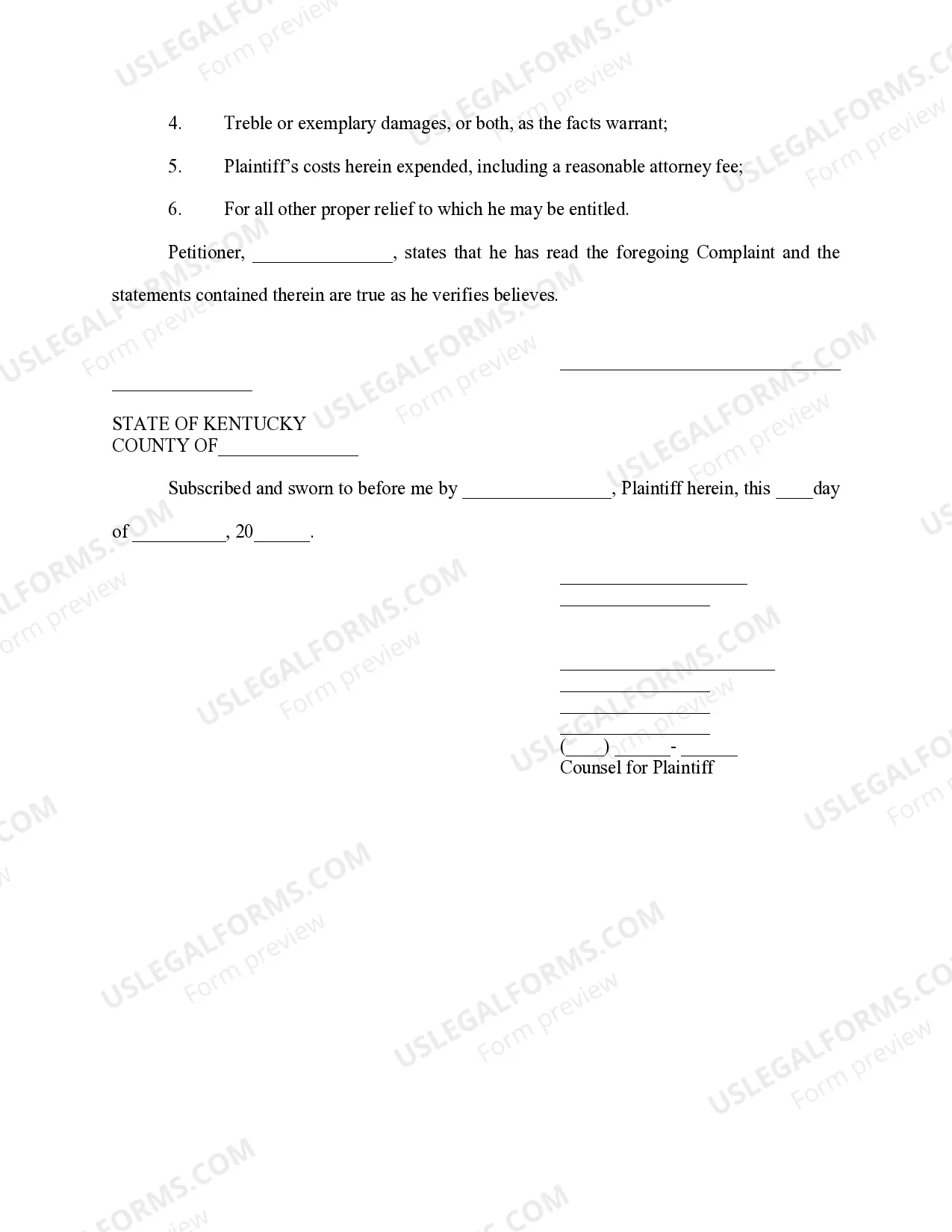 Preview Verified Complaint