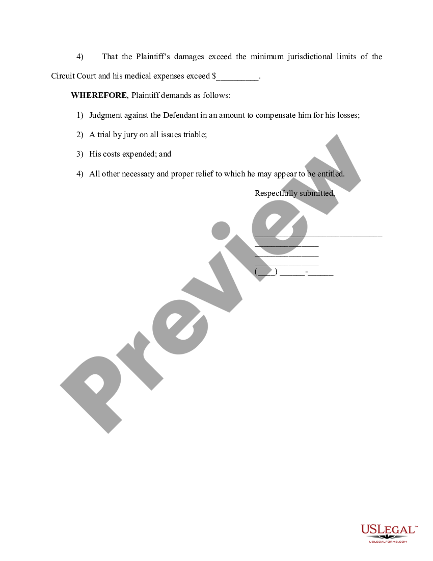 kentucky-complaint-auto-accident-auto-accident-form-us-legal-forms