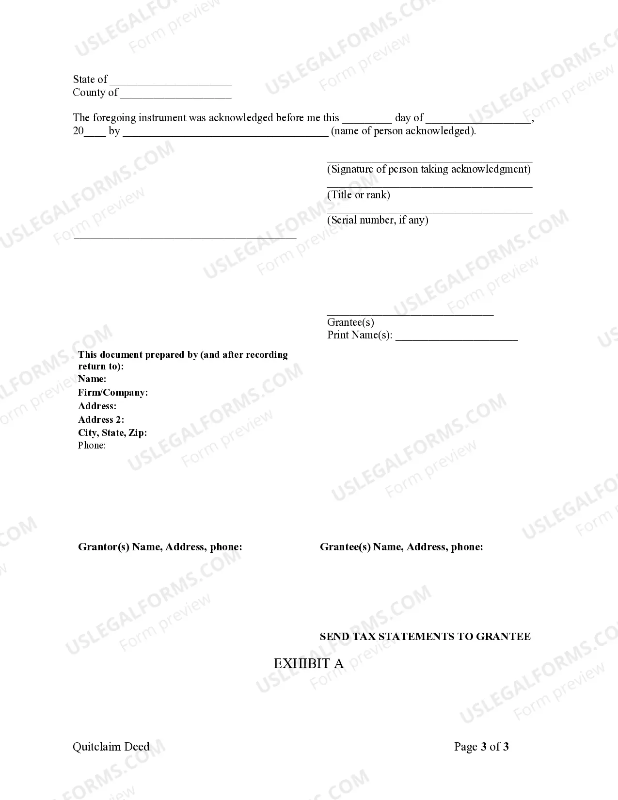 Preview Quitclaim Deed by Two Individuals to LLC