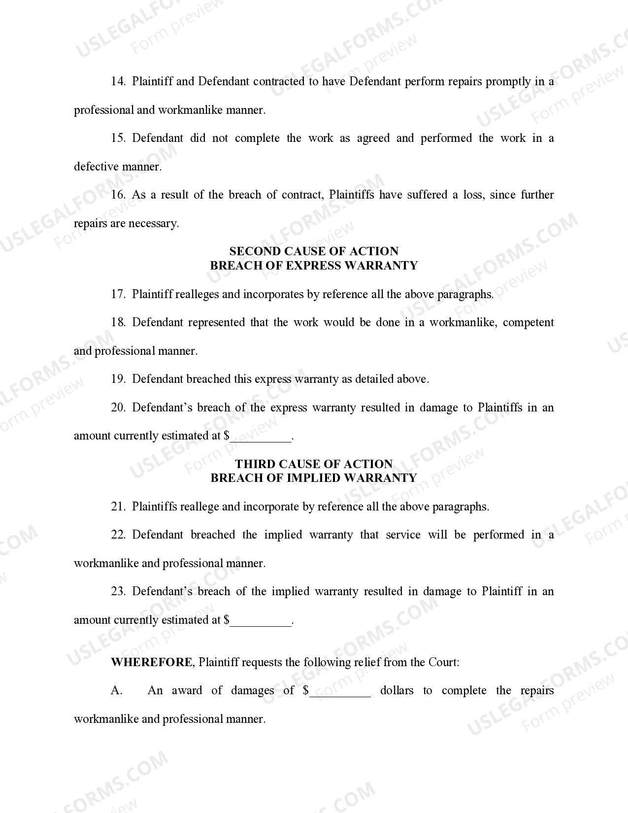 Preview Verified Complaint