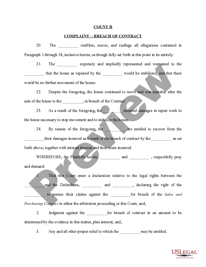 Preview Petition for Declaratory Relief and Complaint