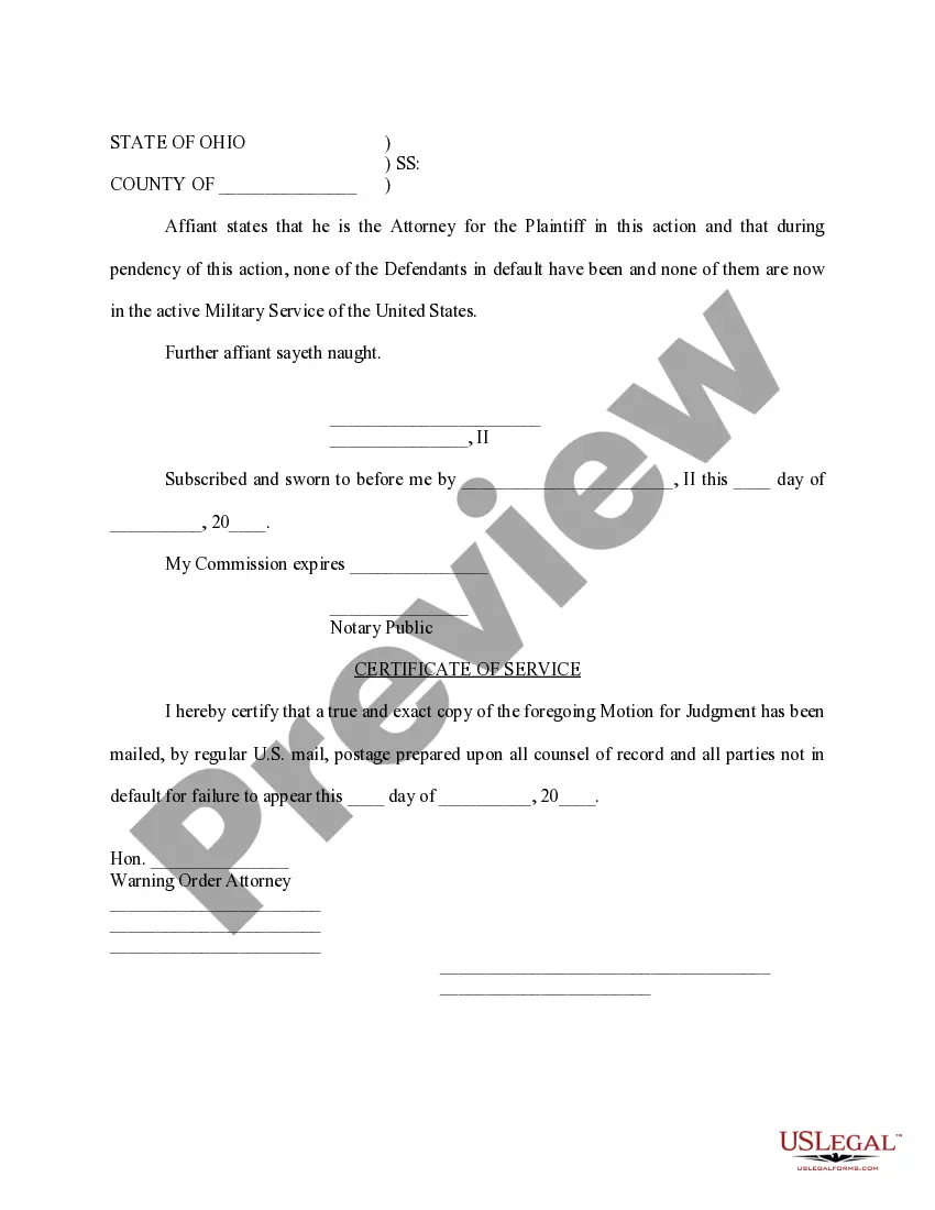 Preview Motion for Judgment