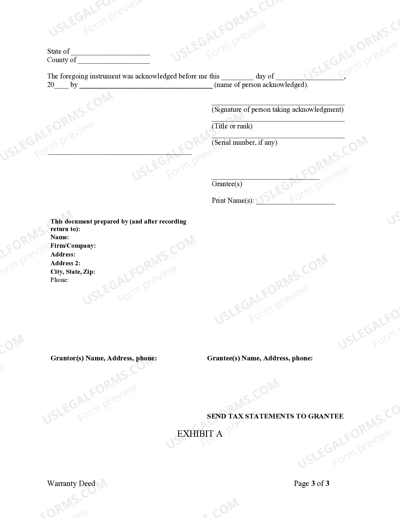Preview Warranty Deed from Husband and Wife to Corporation
