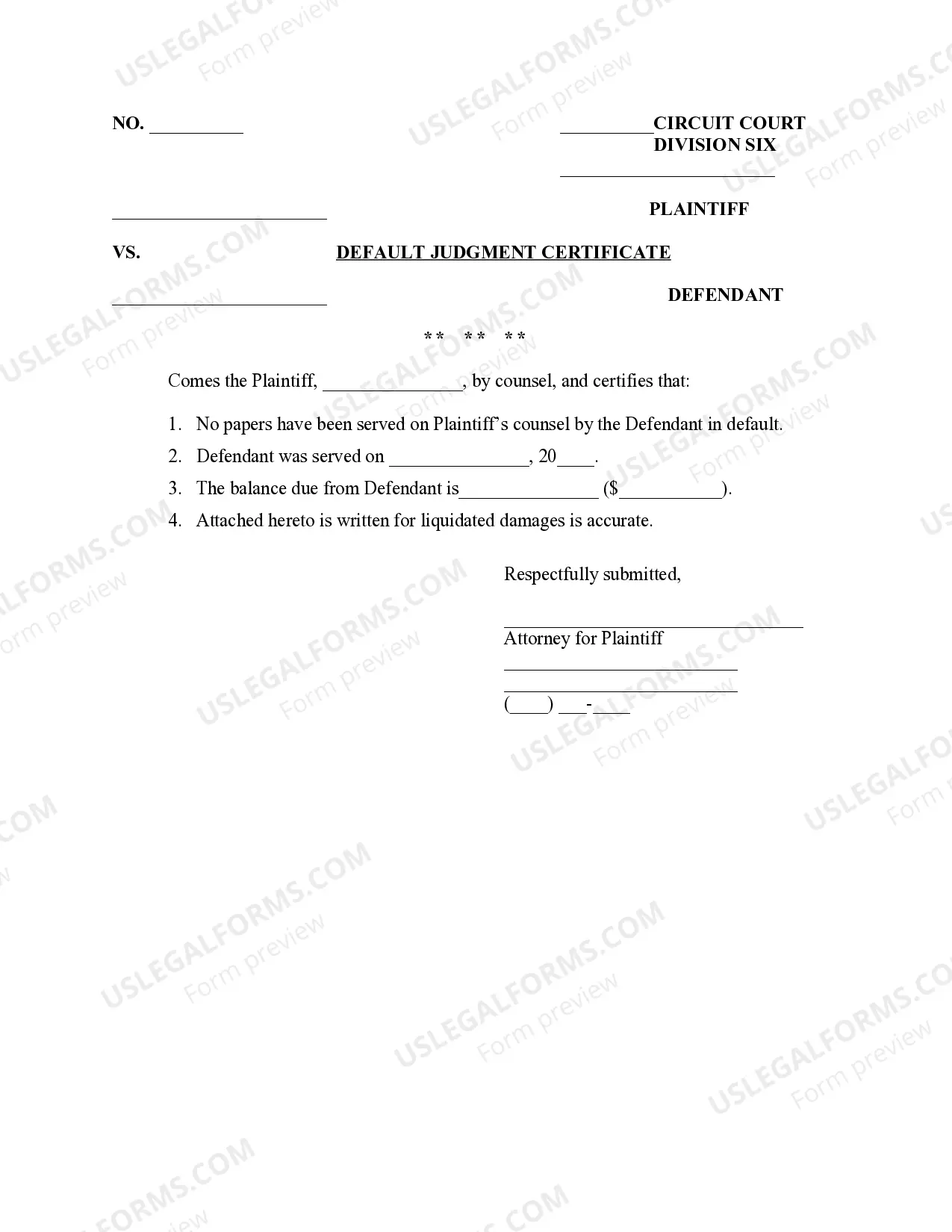 Preview Military Affidavit