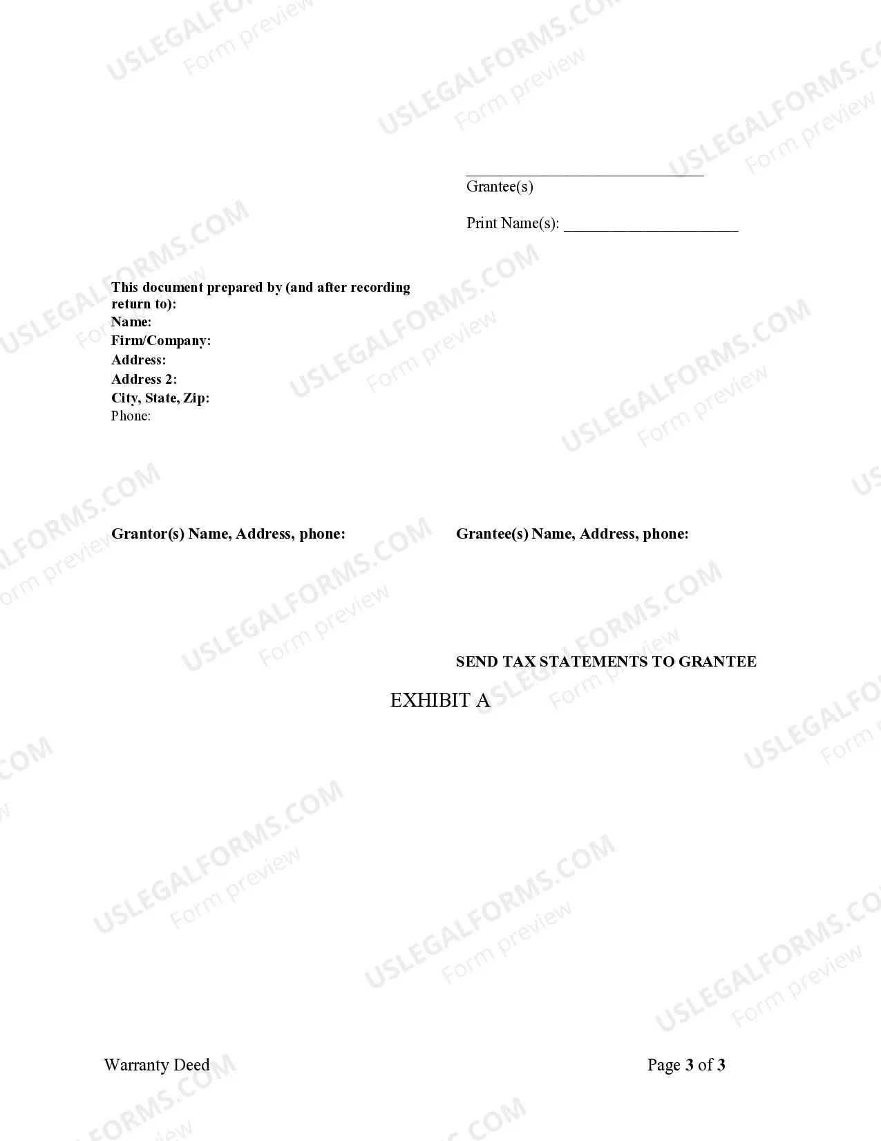 Preview Warranty Deed from Husband and Wife to LLC