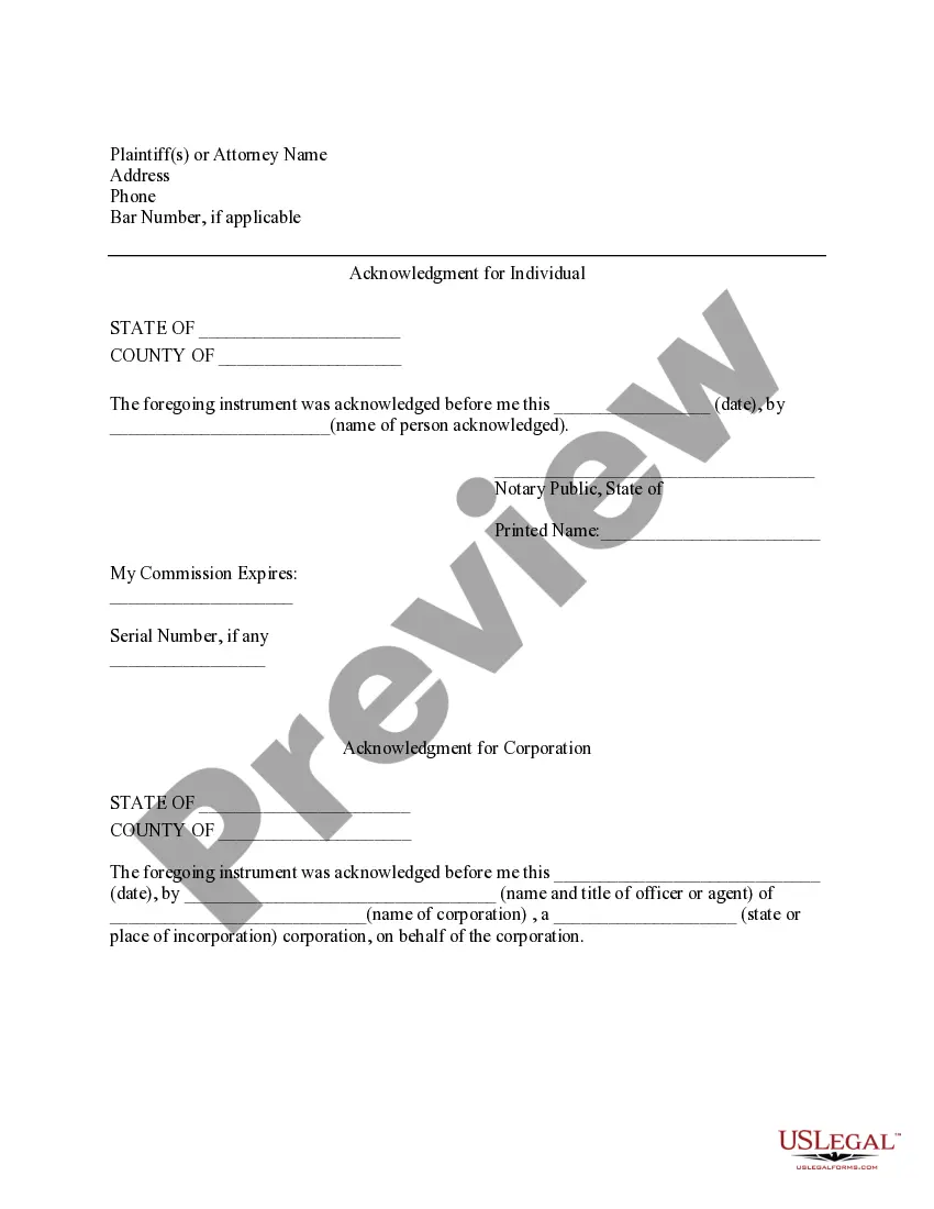 Preview Kentucky Satisfaction of Judgment
