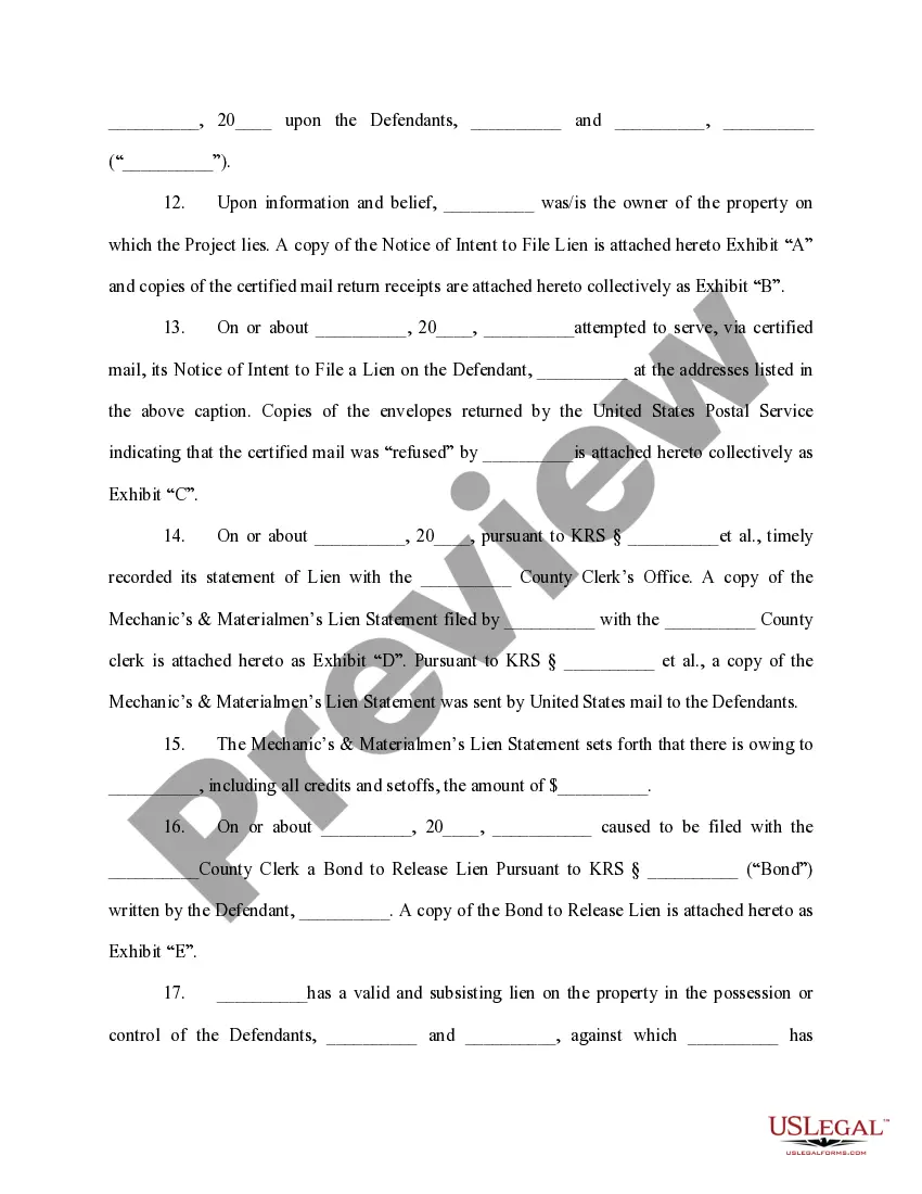 Preview Breach of Written Contract Complaint