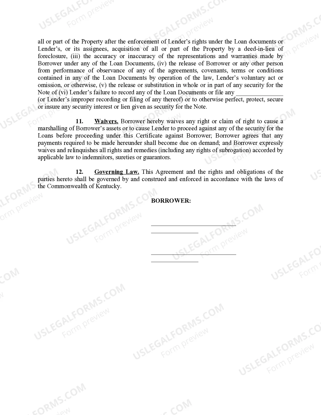 Preview Environmental Certificate