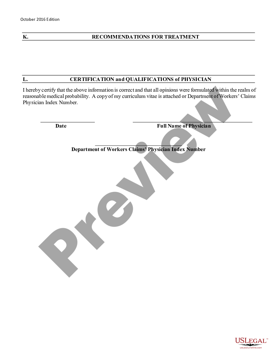 page 4 Medical Report Occupational Disease preview