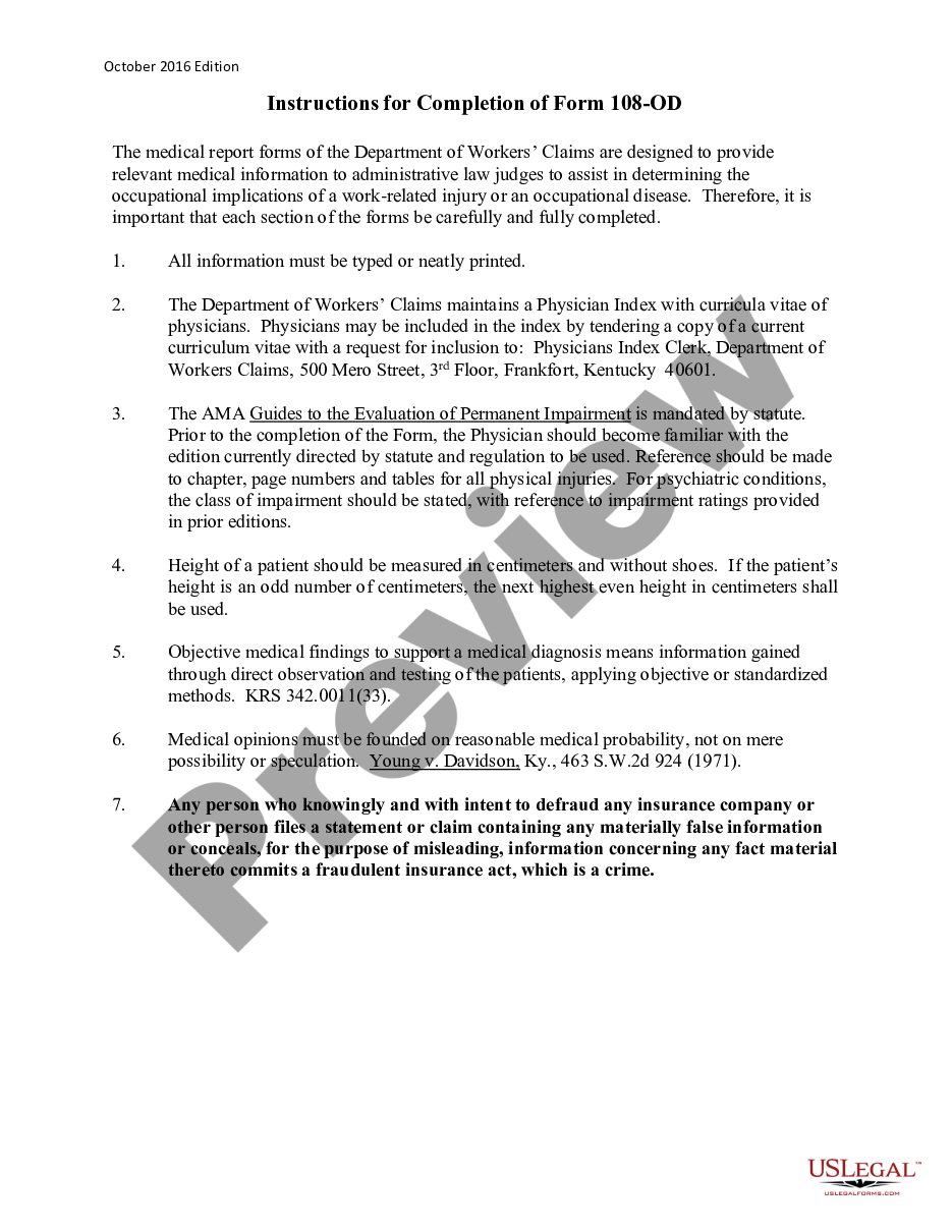 page 5 Medical Report Occupational Disease preview