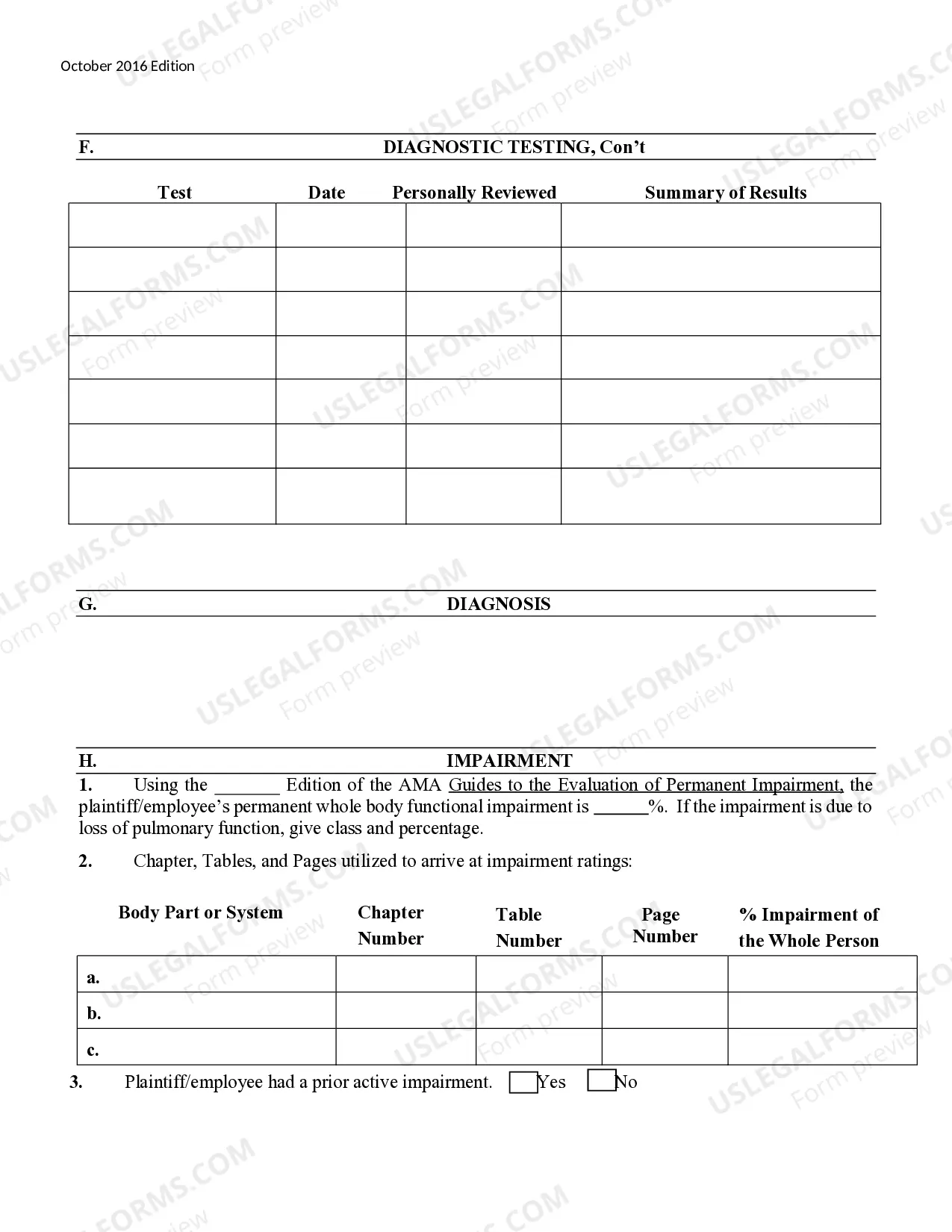 Preview Medical Report Occupational Disease