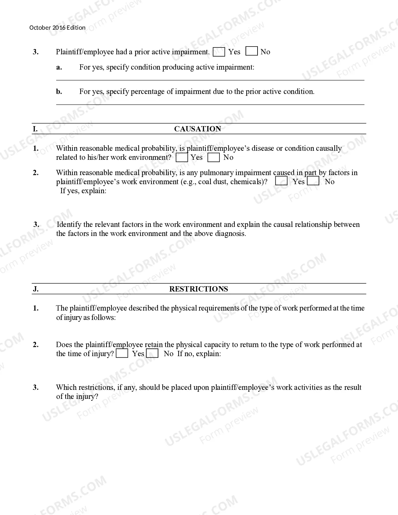 Preview Medical Report Occupational Disease