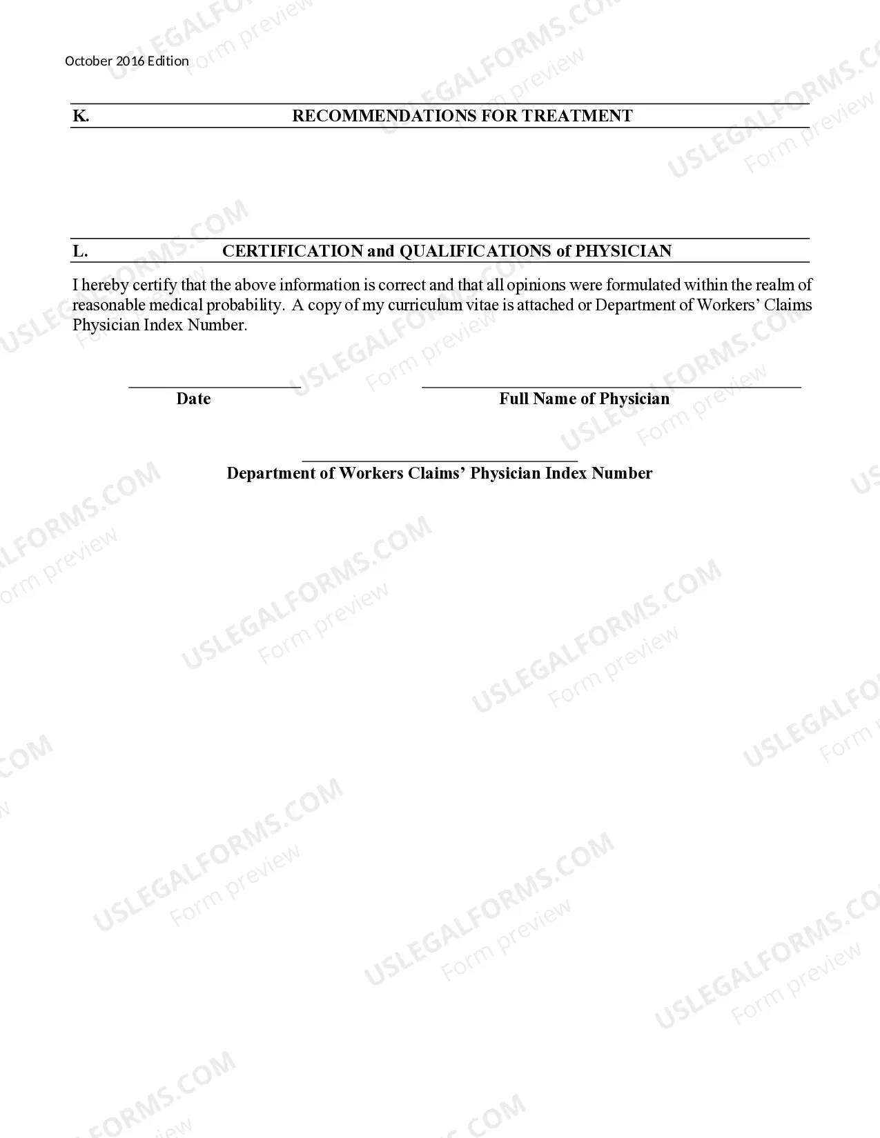 Preview Medical Report Occupational Disease