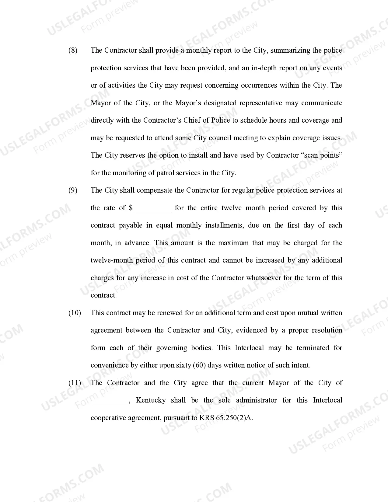 Preview Interlocal Cooperation Agreement