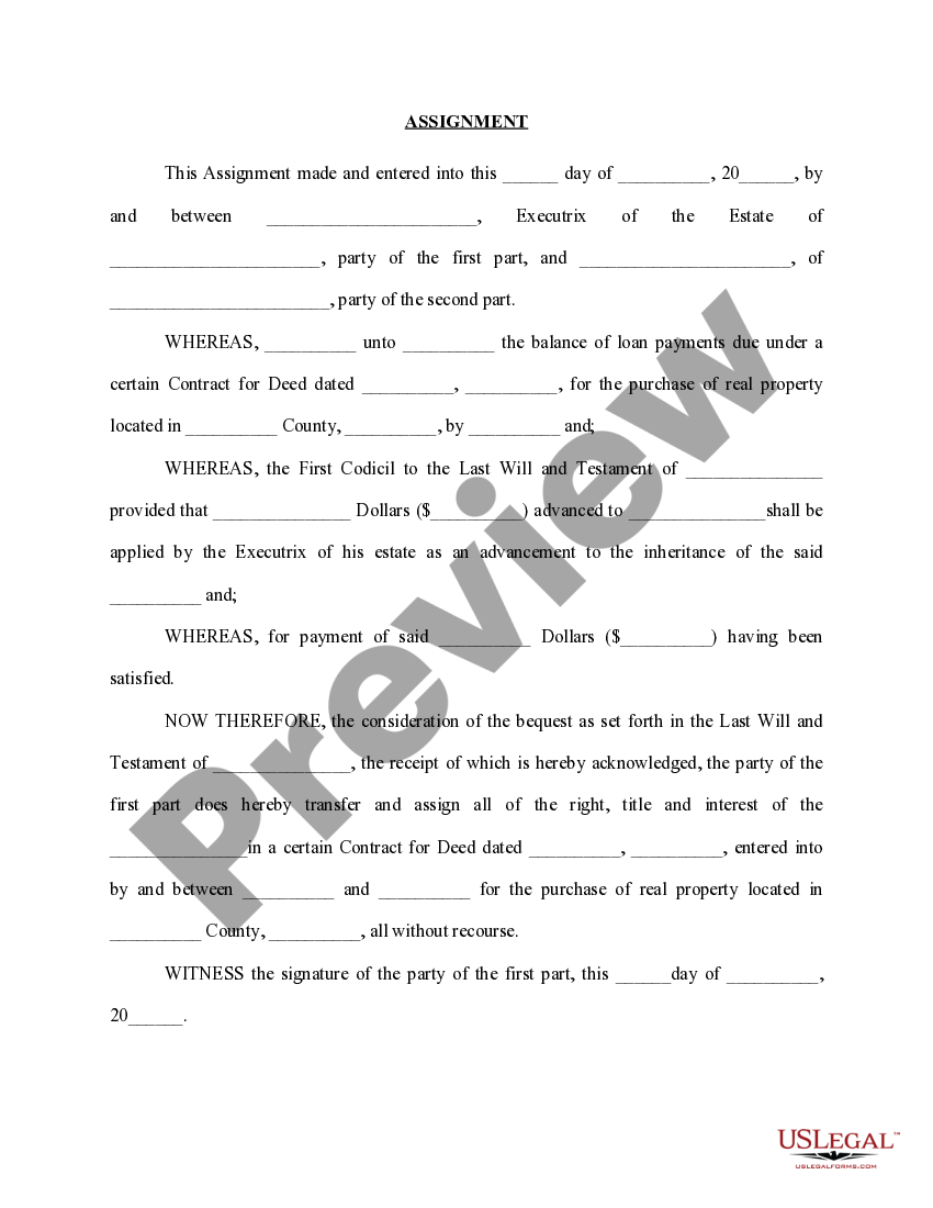 Kentucky Contract for Deed Assignment US Legal Forms