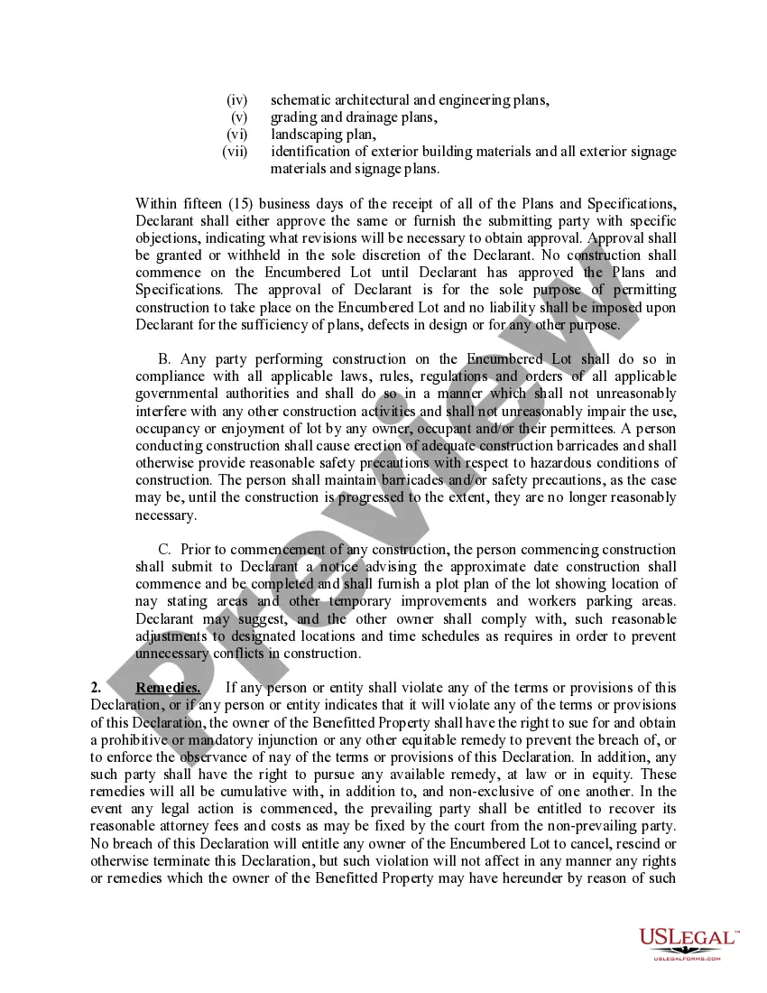 Preview Declaration - Design Approval